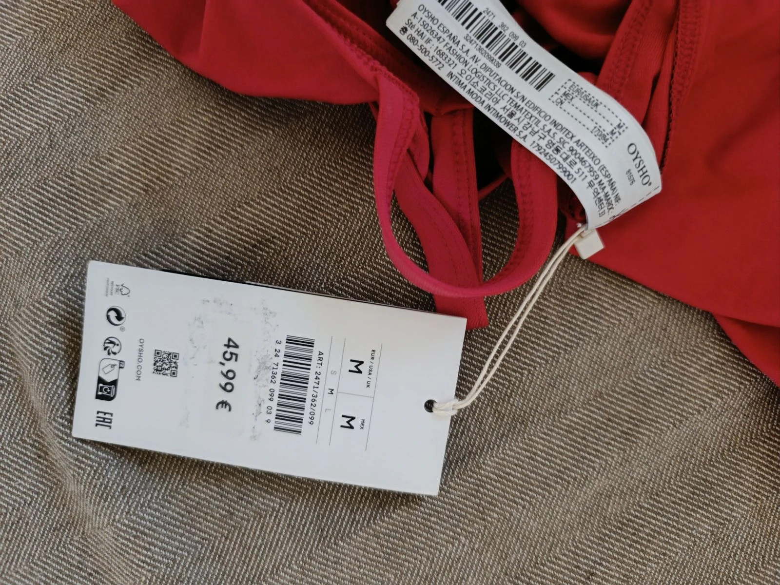 Women's red Oysho one-piece swimsuit Size M – photo 11